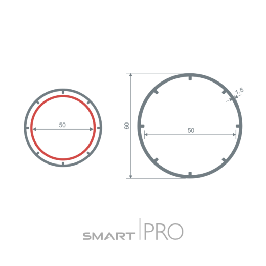 Труба круглая (60) в Кокшетау